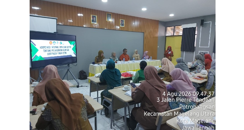 Koordinasi Internal SMK dan LSP P3 Tentang Pelaksanaan Uji Sertifikasi Kompetensi Murid Tahun 2026