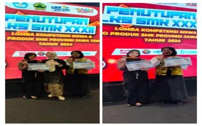 SMK N 3 Magelang Raih Juara 1 dan Juara 2 dalam Ajang LKS Tingkat Provinsi